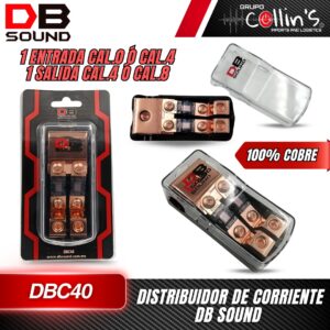 DISTRIBUIDOR DE CORRIENTE 100% COBRE DBC40