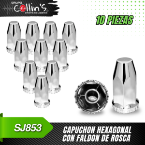 CAPUCHON HEXAGONAL CON FALDON DE ROSCA SJ853