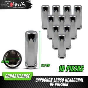 CAPUCHON LARGO HEXAGONAL DE PRESION CONA311LARGE