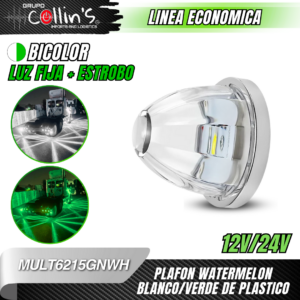 PLAFON WATERMELON BLANCO/VERDE MULT6215GNWH
