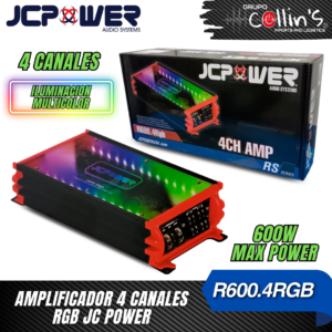 AMPLIFICADOR 4 CANALES RGB JC POWER R600.4RGB