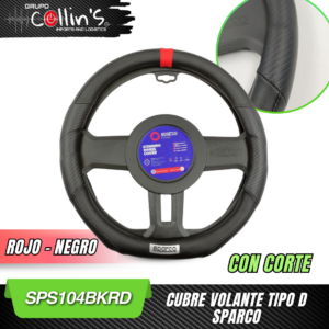 CUBRE VOLANTE TIPO D SPARCO SPS104BKRD