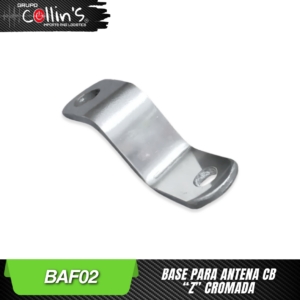 BASE PARA ANTENA CB "Z" CROMADA BAF02