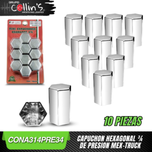 CAPUCHON HEXAGONALMINI DE PRESION MEX-TRUCK CONA314PRE34