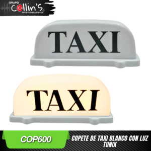 COPETE DE TAXI CON LUZ BLANCA TUNIX COP600
