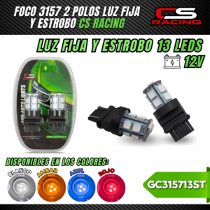 FOCO FIJA Y ESTROBO 3157 2 POLOS GC315713ST