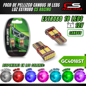 FOCOS DE PELLIZCO CANBUS ESTROBO GC4018ST