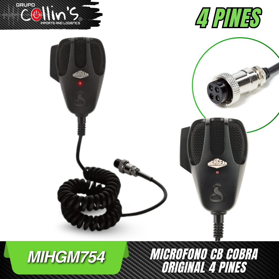 Microfono CB A 4 Pin Per Radio Audioline – Alloggiamento Anticaduta E Cancellazione Del Rumore