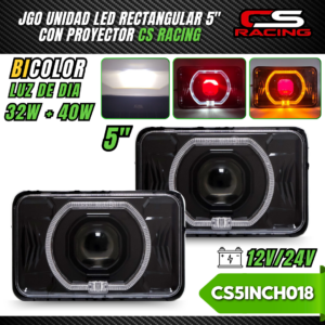 JUEGO DE UNIDADES RECTANGULARES 5" CS RACING CS5INCH018