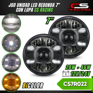 JUEGO DE UNIDADES LED 7" OJO DE ANGEL CS RACING CS7R022