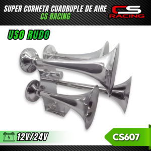 CORNETA CUADRUPLE DE AIRE CS RACING CS607