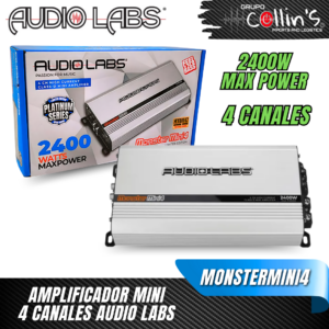 AMPLIFICADOR MINI 4 CANALES MONSTERMINI4