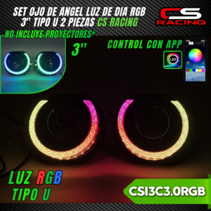 SET OJO DE ANGEL RGB 3" "TIPO U" CSI3C3.0RGB