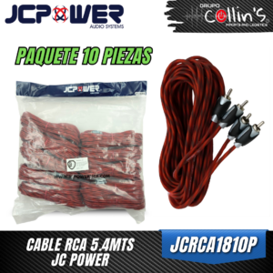 CABLE RCA 5.4 MTS PAQUETE DE 10 PZAS JCRCA1810P