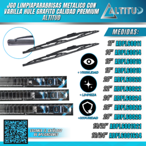 LIMPIAPARABRISAS METALICO DE VARILLA ALTITUD ADPL600