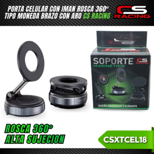 PORTA CELULAR CON IMAN TIPO MONEDA CON ARO CSXTCEL18
