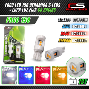 FOCO LED 158 CERAMICA 6 LEDS + LUPA GC1586L