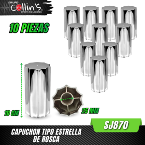 CAPUCHON TIPO ESTRELLA DE ROSCA SJ870