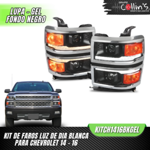 KIT DE FAROS PARA CHEVROLET 14-16 KITCH1416BKGEL