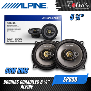 BOCINAS COAXIALES 5 1/4" ALPINE SPB50