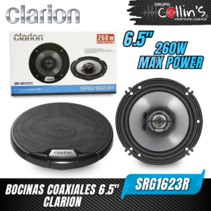 BOCINAS COAXIALES 6.5" CLARION SRG1623R