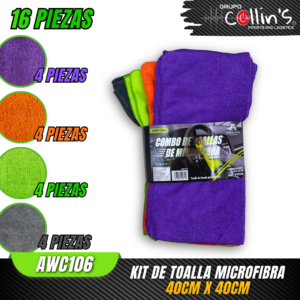 KIT DE TOALLA MICROFIBRA AWC106