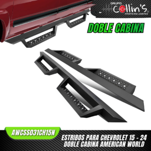 ESTRIBOS PARA CHEVROLET 15 - 24 DOBLE CABINA AWCSS031CH15N