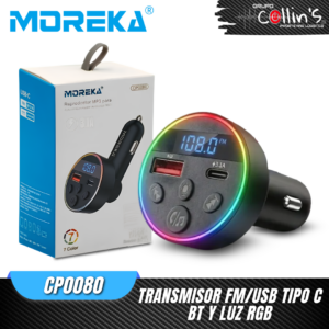 TRANSMISOR FM/USB TIPO C CP0080