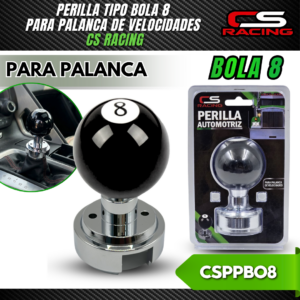 PERILLA PARA PALANCA DE VELOCIDADES TIPO BOLA 8 CSPPBO8