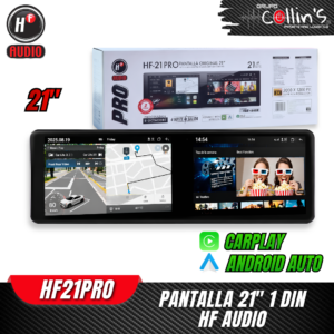 PANTALLA 21" 1 DIN HF AUDIO HF21PRO