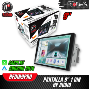 PANTALLA 9" 1 DIN HF AUDIO HFDIN9PRO