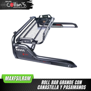 ROLL BAR GRANDE CON CANASTILLA Y PASAMANOS MAXFSILRAM