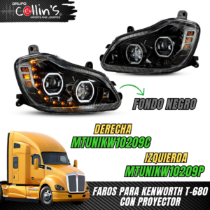 FAROS PARA KENWORTH T-680 CON PROYECTOR MTUNIKW10209