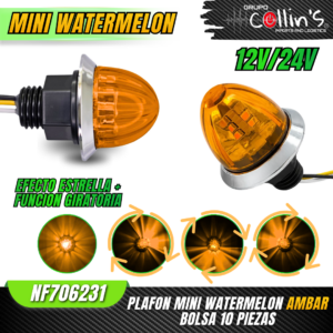 PLAFON MINI WATERMELON 10 PIEZAS DIF COLORES NF70623