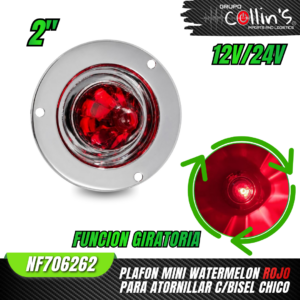 PLAFON MINI WATERMELON 2" CON BISEL CHICO NF70626