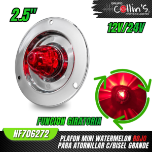PLAFON MINI WATERMELON 2.5" CON BISEL GRANDE NF706272