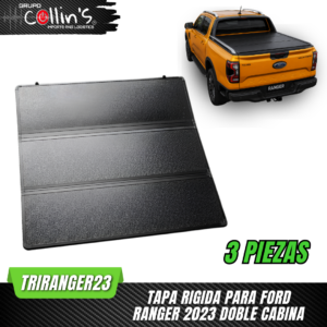TAPA RIGIDA PARA FORD RANGER 2023 DOBLE CABINA TRIRANGER23