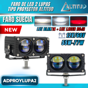 FARO LED TIPO PROYECTOR 2 LUPAS ADPROYLUPA2