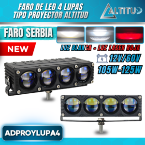 FARO LED TIPO PROYECTOR 4 LUPAS ADPROYLUPA4