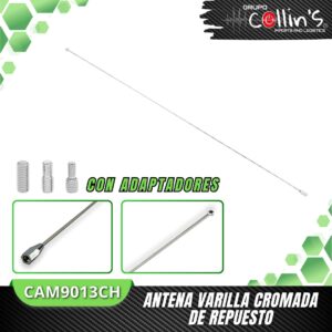 ANTENA VARILLA CROMADA DE REPUESTO CAM9013CH