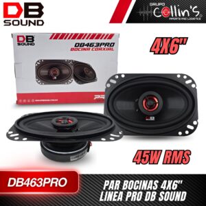 PAR BOCINAS 4X6" LÍNEA PRO DB463PRO