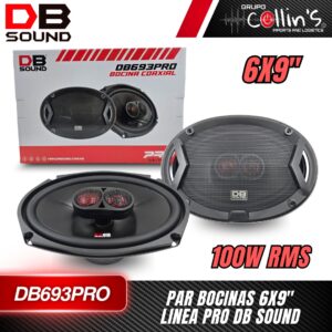 PAR BOCINAS 6X9" LÍNEA PRO DB SOUND DB693PRO