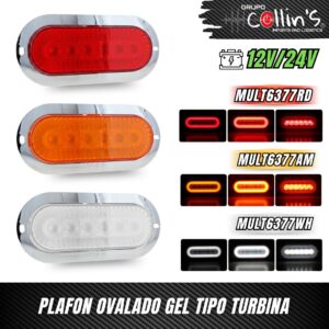 PLAFON OVALADO GEL TIPO TURBINA MULT6377