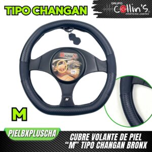 CUBRE VOLANTE DE PIEL "M" TIPO CHANGAN BRONX