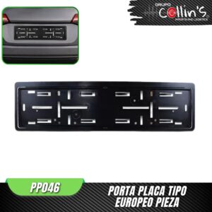 PORTA PLACAS TIPO EUROPEA