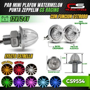 PAR MINI PLAFON WATERMELON PUNTA ZEPPELIN CS RACING CS9554