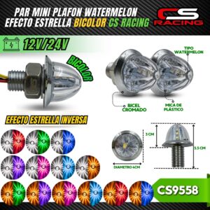 PAR MINI PLAFÓN WATERMELON BICOLOR CS RACING CS9558