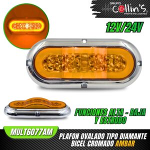 PLAFÓN OVALADO TIPO DIAMANTE MULT6077AM
