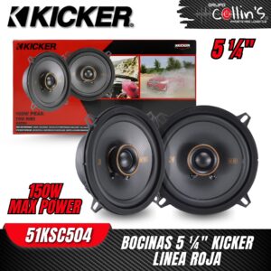 BOCINAS 5 1/4" KICKER 51KSC504