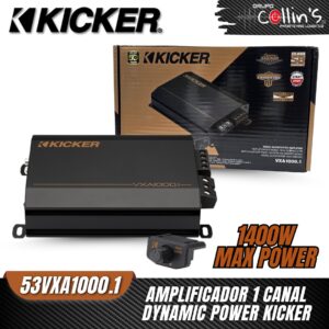 AMPLIFICADOR 1 CANAL DYNAMIC POWER KICKER 53VXA1000.1